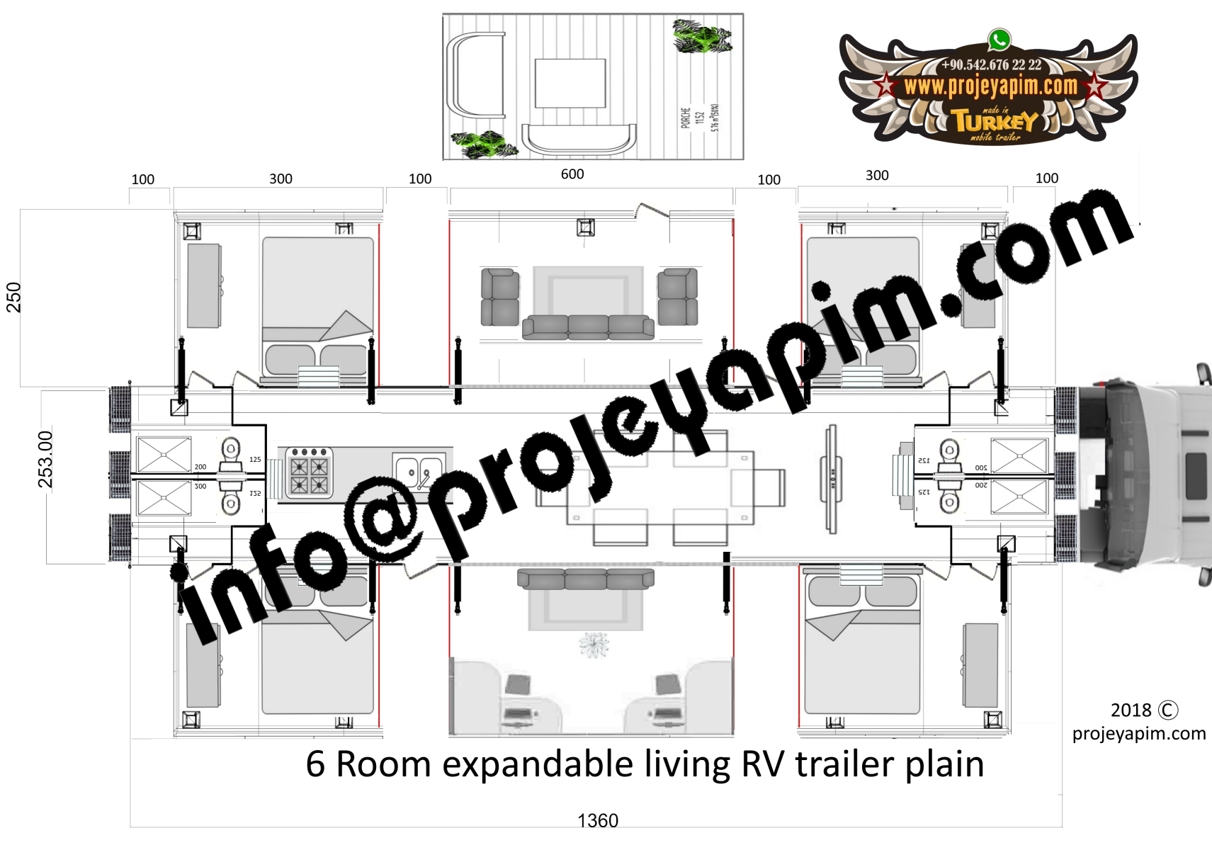 Campervan Luxury trailer camper