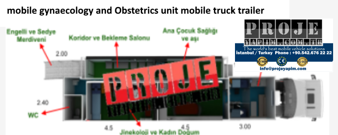 mobile gynaecology and Obstetrics unit mobile truck trailer